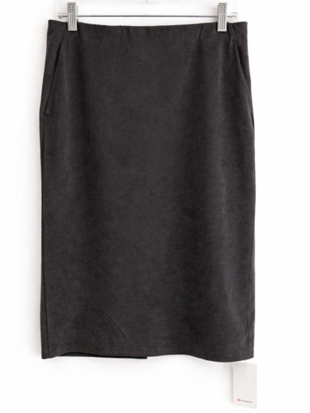 Lululemon Softstreme High Rise Midi Skirt with Pockets Back Slit Size 12 NWT